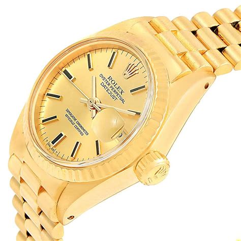 rolex gold watch womens water resistant quartz of genesis|rolex oyster watches for women.